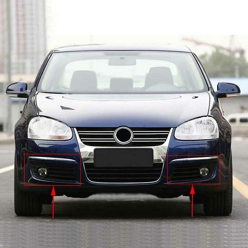 Front Grills Bumper Fog Lights Cover Lamp Frame Trim for MK5 2006-2010
