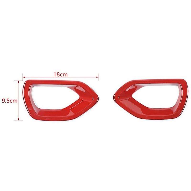Front Grille Intake Bezel Cover Trim for 2015-2020 Charger Pack Car Accessories (Red)