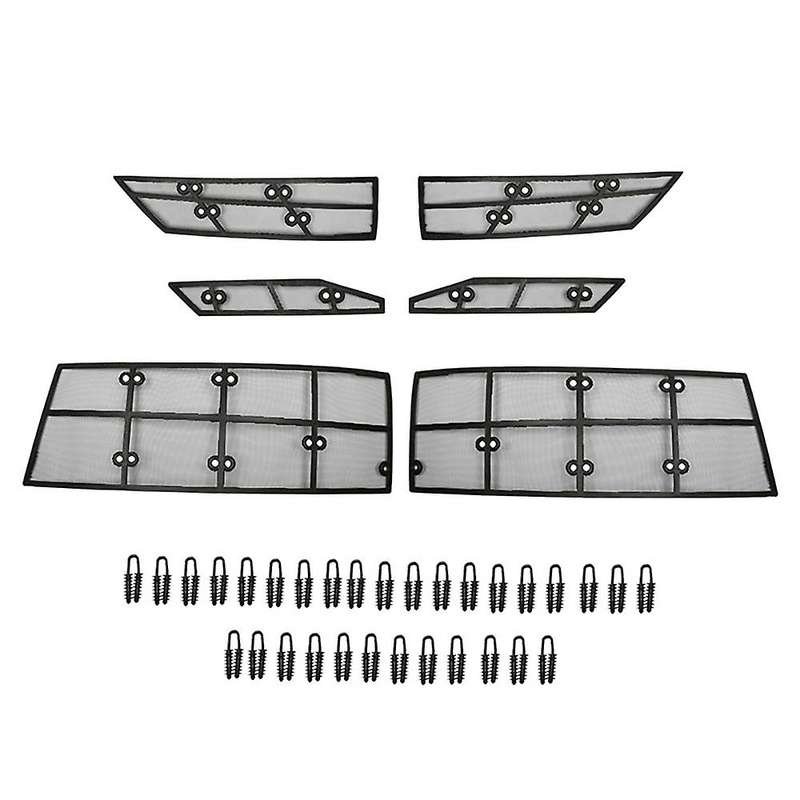 Front Head Grille Insert Net Insect Screening Mesh Cover Trim Fit for 2018 2019 2020 Protection Kit