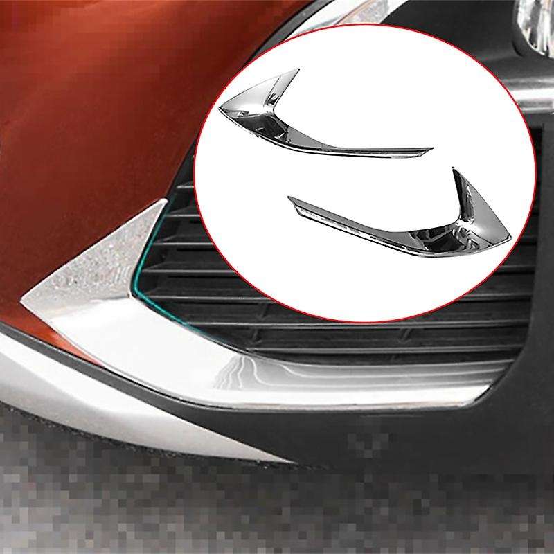 Front Head Fog Lights Foglight Lamps Eyelid Eyebrow Strip Cover Trim Fit for 3008 3008GT 2017 2018 2