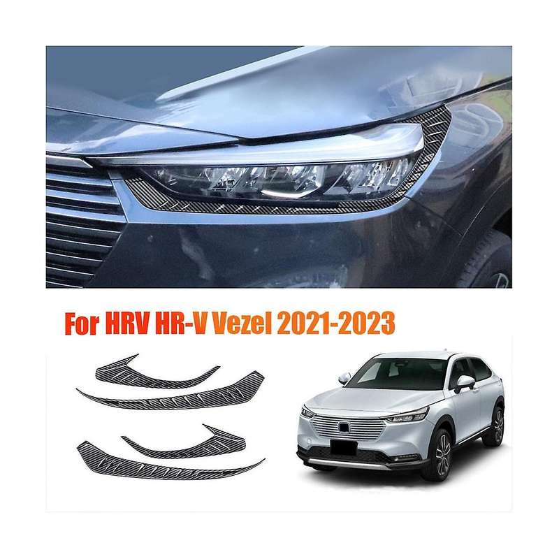 Front Headlights Eyebrows Eyelids Trim Strip for -v Vezel 2021-2023 Lamp Eyelash Stickers B