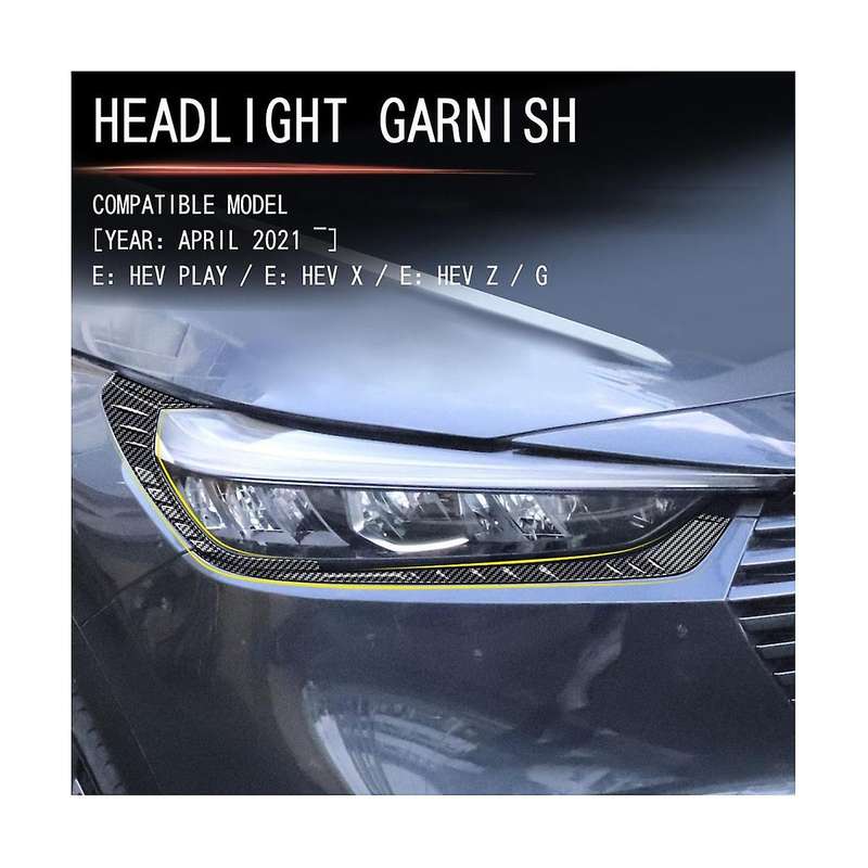 Front Headlights Eyebrows Eyelids Trim Strip for -v Vezel 2021-2023lamp Eyelash Stickers A