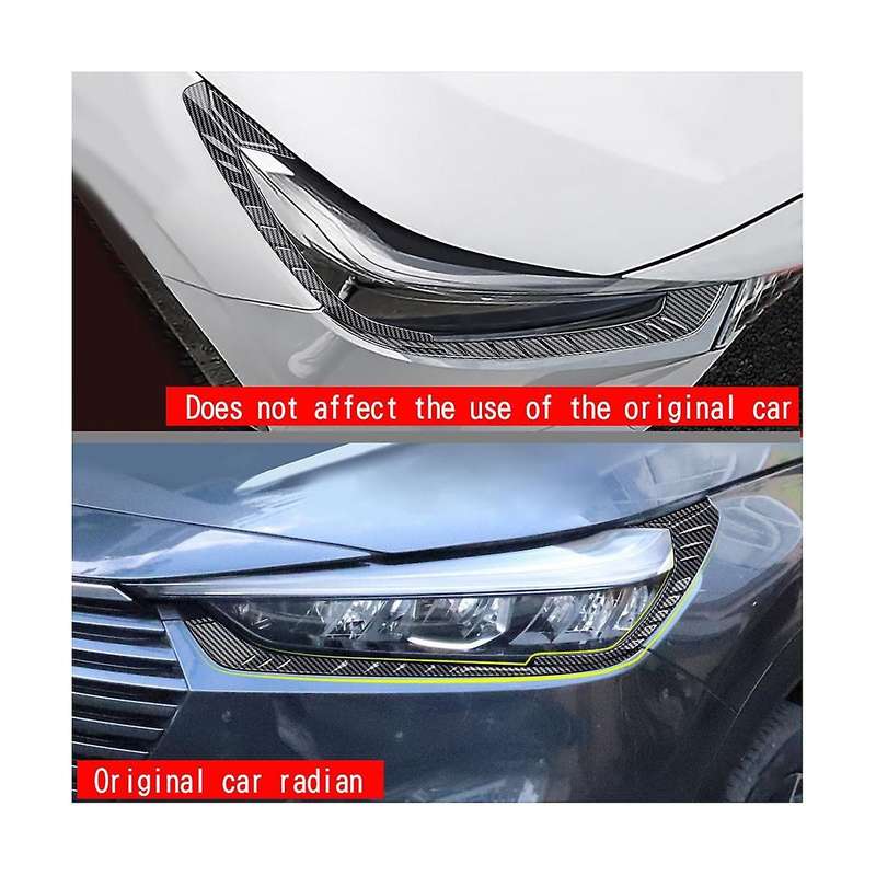 Front Headlights Eyebrows Eyelids Trim Strip for -v Vezel 2021-2023lamp Eyelash Stickers A
