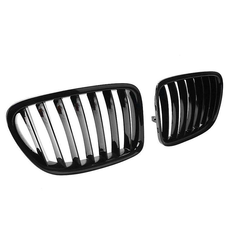 Front Hood Kidney Grille Sport Grill Replacement for - E84 X1 4-Door 2010-2014 Glossy Black