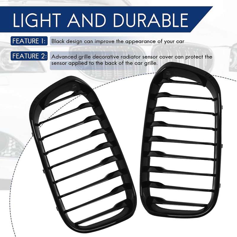 Front Hood Grille/grilles Single Slat Kidney Grille High Gloss Black Fence Grille Compatible for F2