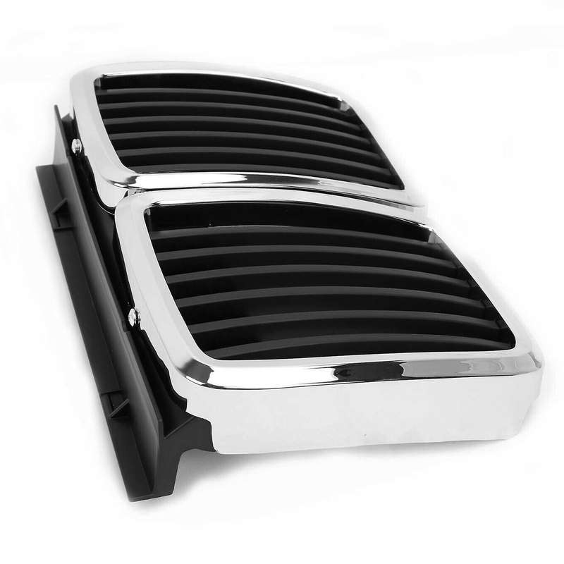 Front Hood Kidney Grille Grill Center Chrom Black for E30 M3 3 Serie 1982-1991