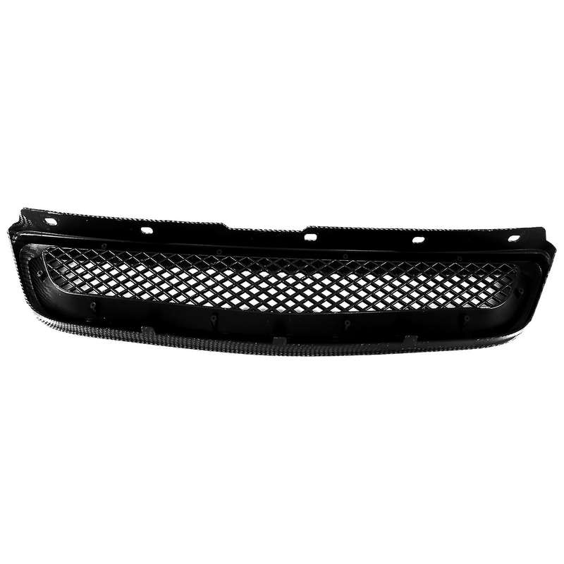 Front Hood Grill Grille Carbon Fiber Pattern ABS for EK JDM DX EX LX T-R 1996-1998