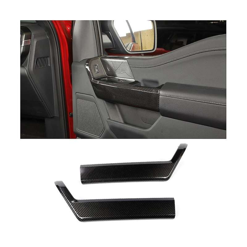 Front Inner Side Door Handle Cover Trim Frame for 2021 2022 2023 Accessories (abs Carbon Fiber)