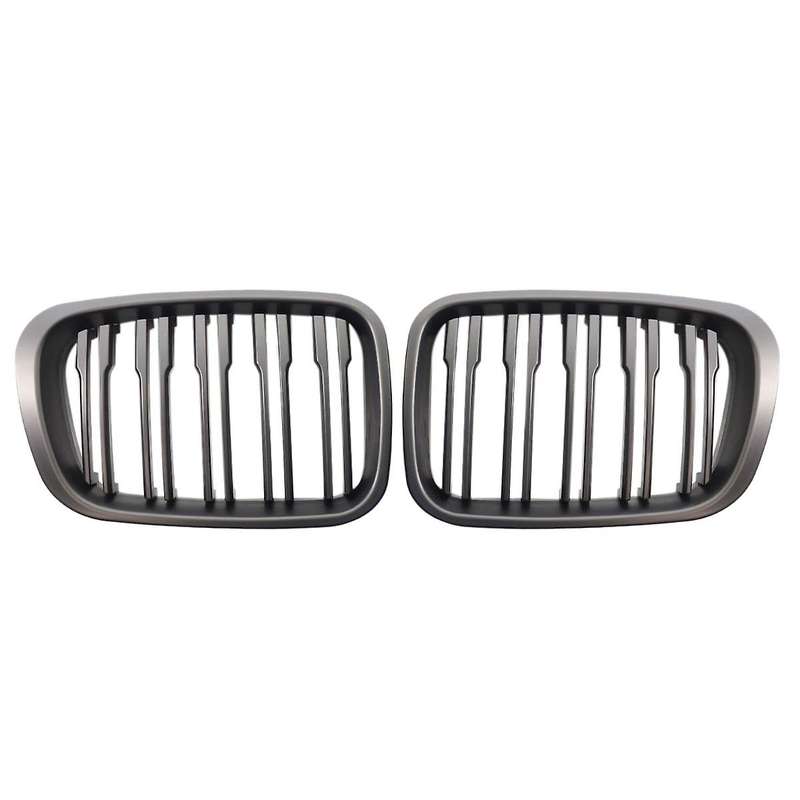 Front Kidney Double Line Grille Sport Grill Replacement for E46 3-Series 1998-2001 51138208489 51138