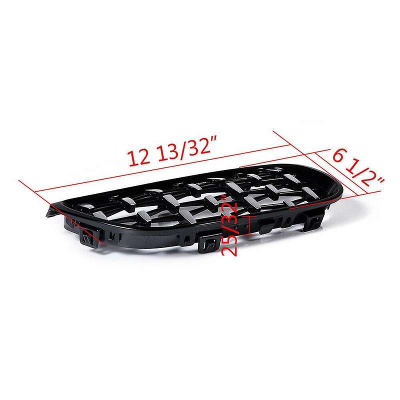 Front Kidney Grill, Front Hood Diamond Grille Meteor Grill for  3 Series E92 E93 Coupe 2006-2010 Glo