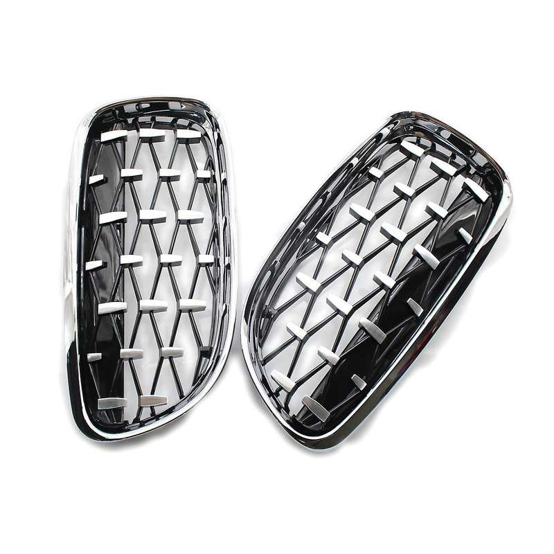 Front Kidney Grill, Front Hood Diamond Grille Meteor Grill for  3 Series E90 E91 2009-2012