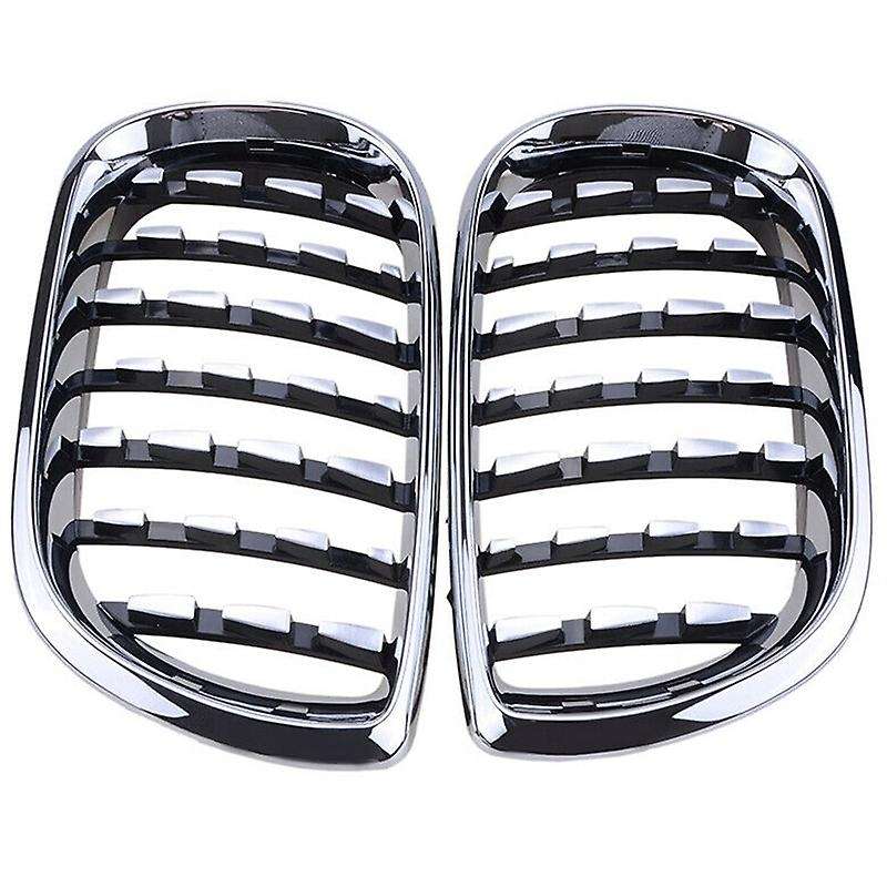 Front Kidney Grille for  3 Series E46 4 Door 2002-2005 Diamond Grille Meteor Style Front Bumper Gril