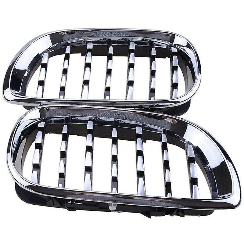 Front Kidney Grille for  3 Series E46 4 Door 2002-2005 Diamond Grille Meteor Style Front Bumper Gril