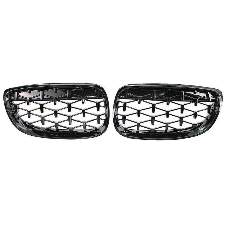 Front Kidney Grill, Front Hood Diamond Grille Meteor Grill for  3 Series Coupe E92 E93 M3 2006-2010