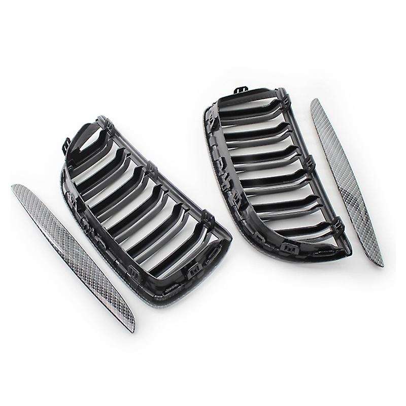 Front Kidney Grille Hood Grills -Double Line for - E90 323I 328I 335I 330I 325I 3-Series 2005-2008 C