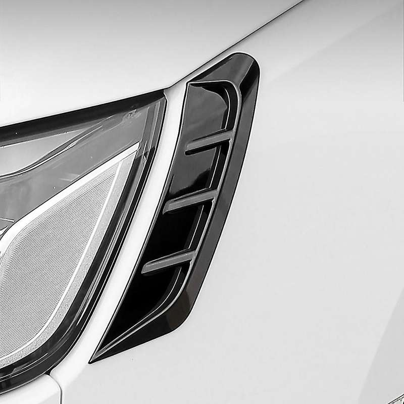 Front Lamp Eyebrows Decorative Stickers Cheek Vents Bumper Intake Gag Trim for  A4 B9 2020 A