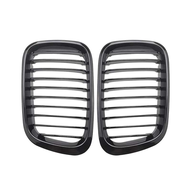 Front Kidney Grills for E46 3 Series 320i 325i 325xi 323i 4d 4 Door 1998-2001 Gloss Black 511382084
