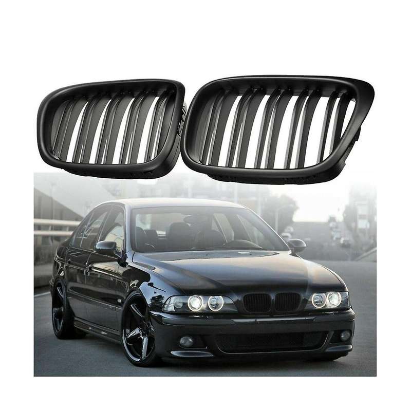 Front Kidney Grilles Grille for 5 Series E60 E61 2003-2010 Car Accessories(bright)