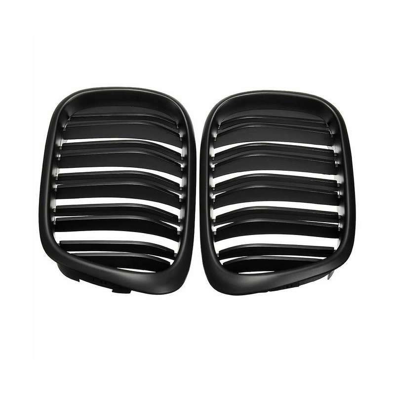 Front Kidney Grilles Grille for 5 Series E60 E61 2003-2010 Car Accessories(bright)