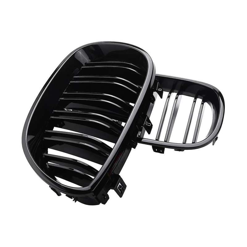 Front Kidney Grilles Grille for 5 Series E60 E61 2003-2010 Car Accessories(bright)