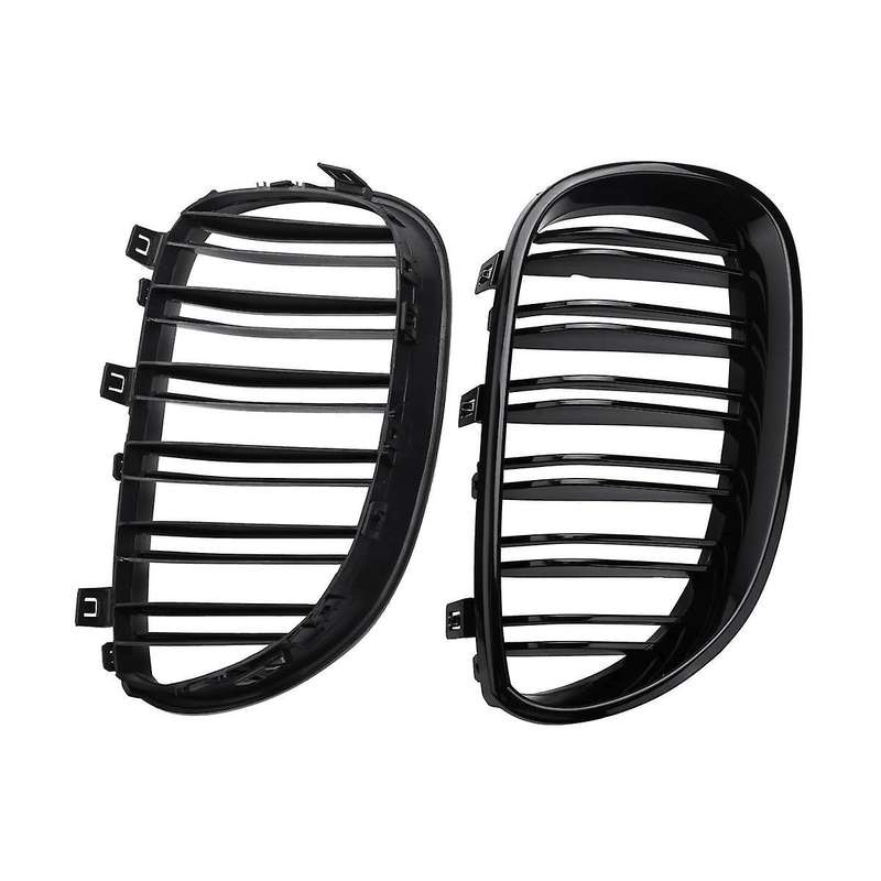 Front Kidney Grilles Grille for 5 Series E60 E61 2003-2010 Car Accessories(bright)
