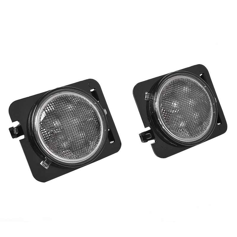 Front LED Turn Signal + Side Marker Light Kit for 2007-2017 JK