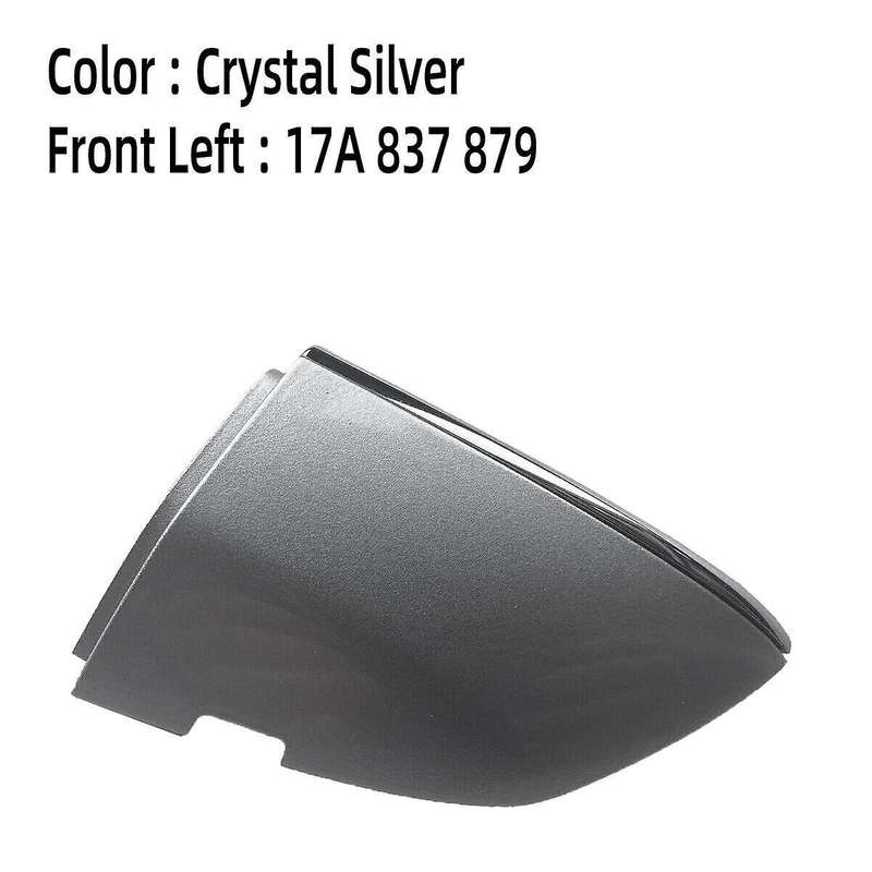 Front Left Door Handle Lock Key Cap Chrome 17A837879AGRU for MK7 2018-2024 Outside Handle Trim Cove