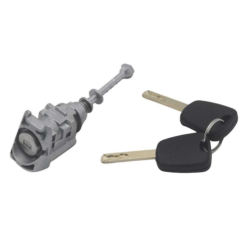 Front Left Door Lock Cylinder Barrel with 2 Keys for 407 C4 2004-2011 2006-2008