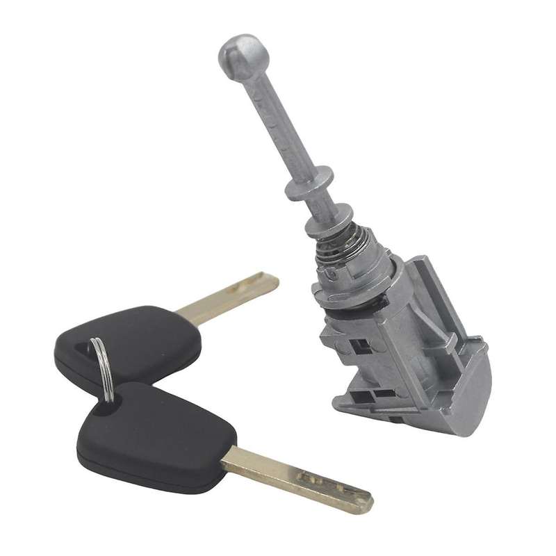 Front Left Door Lock Cylinder Barrel with 2 Keys for 407 C4 2004-2011 2006-2008