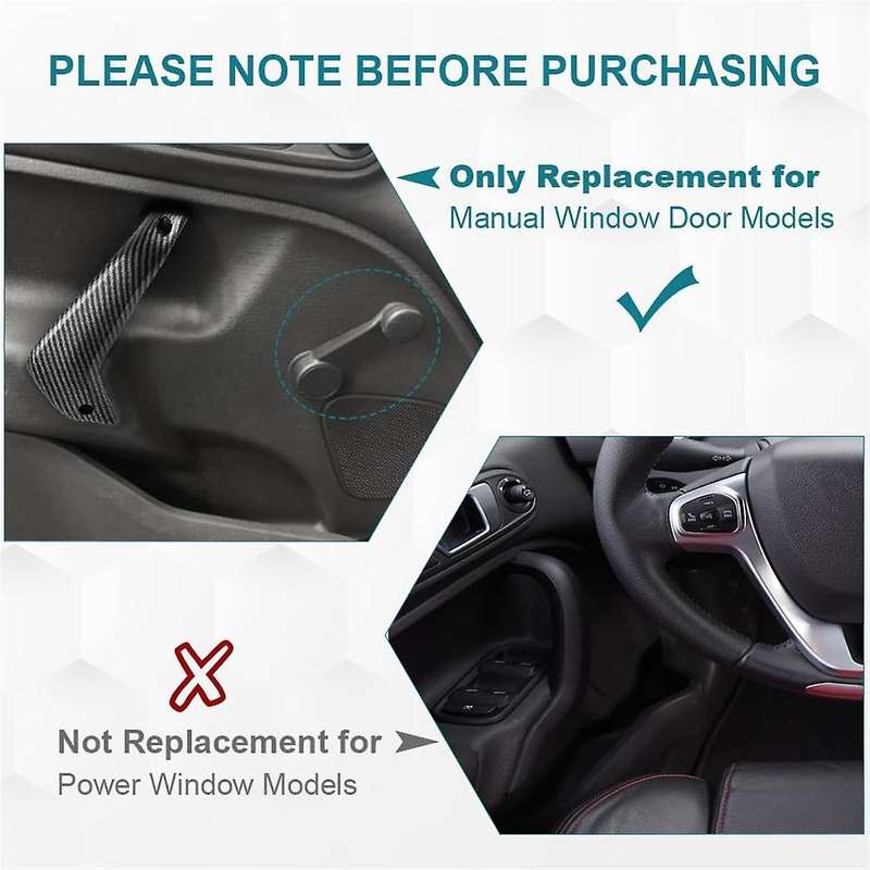 Front Left Driver Interior Door Pull Handle for Fiesta 2011-2020 Door Handle D2BB-A23943-CA35B8 G2B