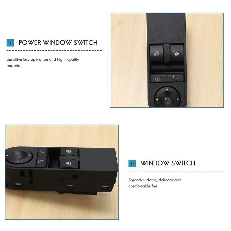 Front Left Driver Side Electric Switch Car Window Button 13228879 for Vauxhall Astra H & Zafira-b