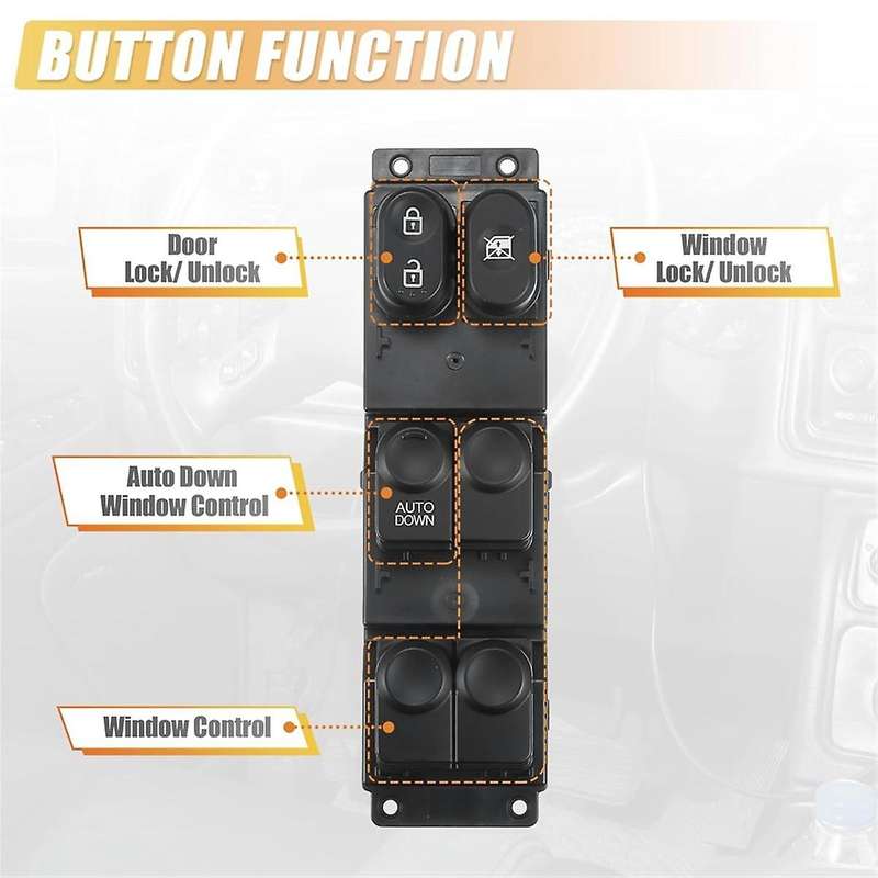 Front Left Driver Side Power Window Switch 935701R110 93570-1R110 for Accent 2011-2017 Window Contro
