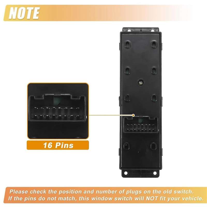 Front Left Driver Side Power Window Switch 935701R110 93570-1R110 for Accent 2011-2017 Window Contro