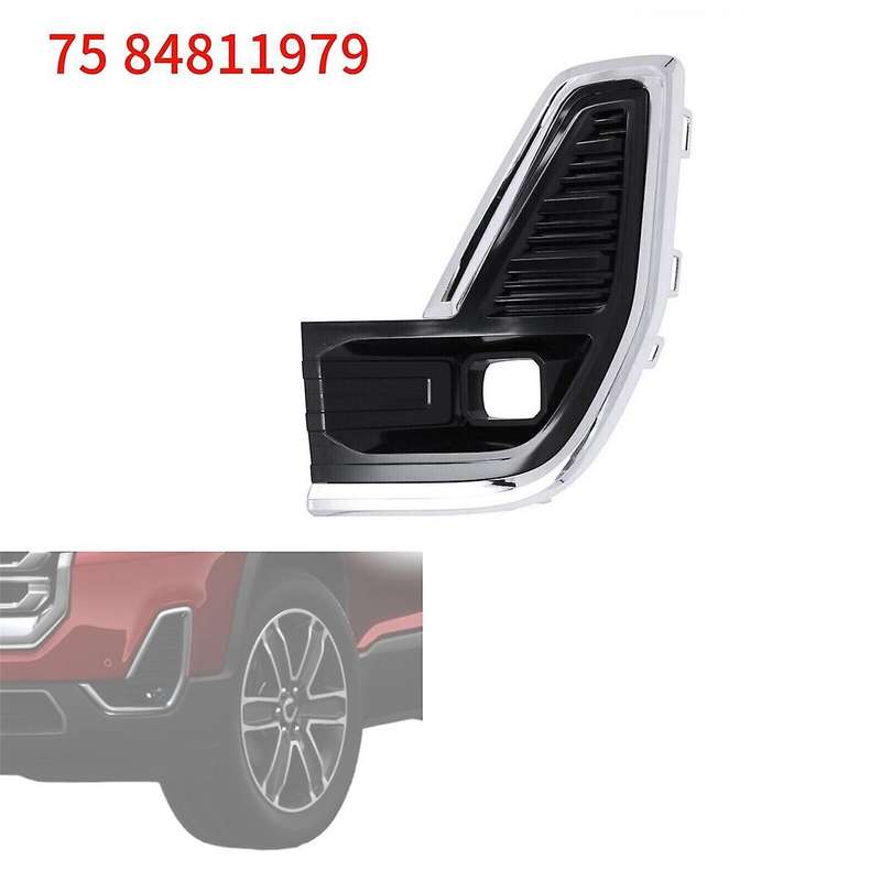 Front Left Fog Light Chrome Trim Cover Lamp Bezel 84740047 84811979 for Acadia 2020-2022 Fog Lamp Fr