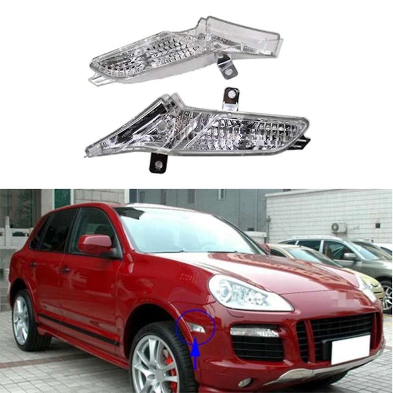 Front Left Mounted Side Marker Corner Leaf Plate Light for - 07-10 7L5949101F