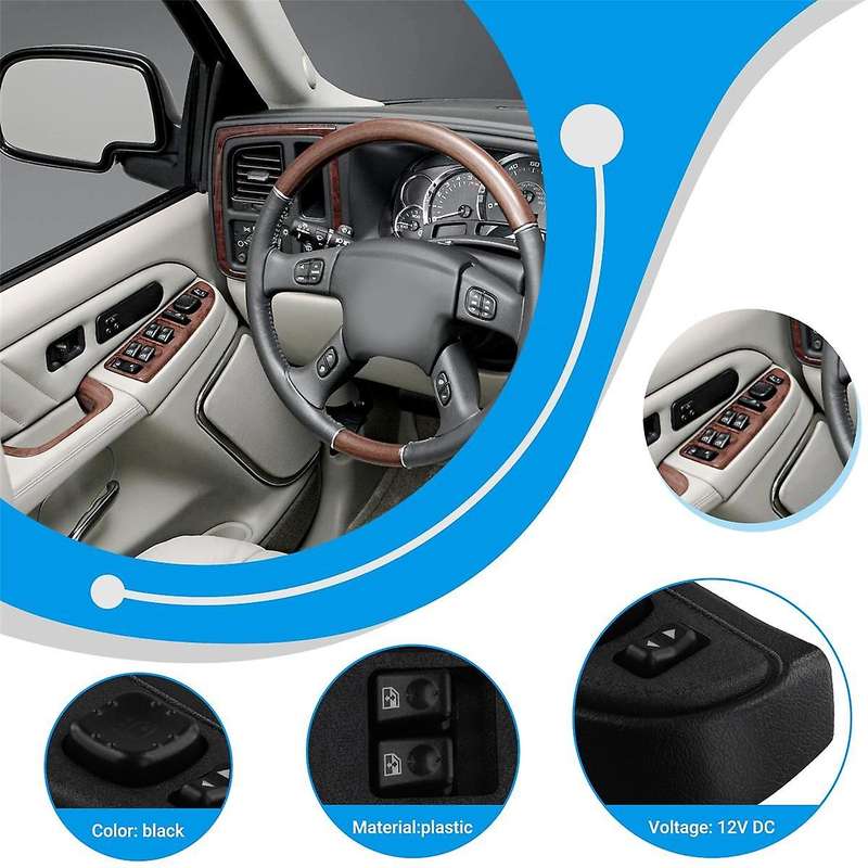 Front Left Power Window Switch Lift Button Panel Master Control Switch for 2003-2006 15883322 103985
