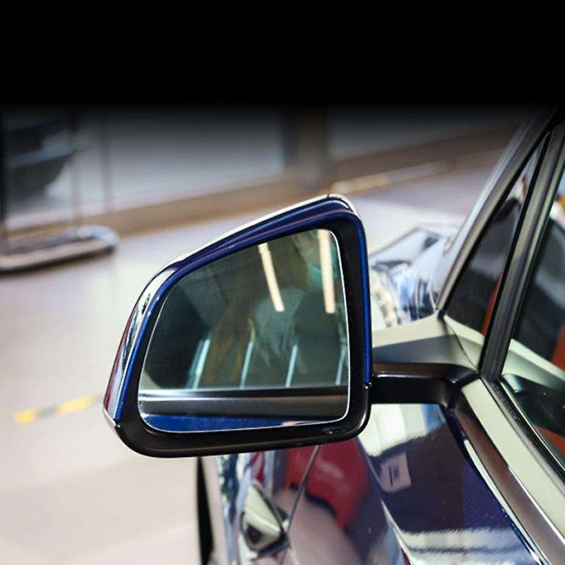 Front Left Right Anti-Fog Rear View Mirror Lens Glass for Model Y 2021 Rearview Mirror Blue