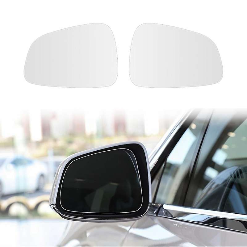Front Left Right Anti-Fog Rear View Mirror Lens Glass for Model S Rearview Mirror,White Mirror