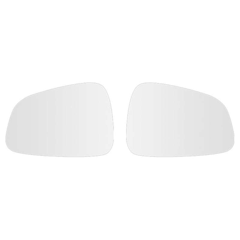 Front Left Right Anti-Fog Rear View Mirror Lens Glass for Model S Rearview Mirror,White Mirror