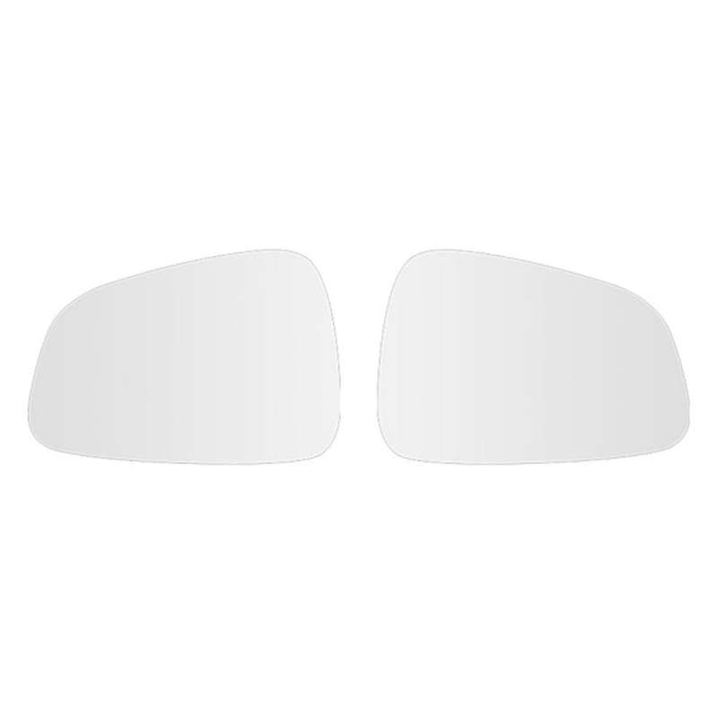 Front Left Right Anti-Fog Rear View Mirror Lens Glass for Model X Rearview Mirror,White Mirror