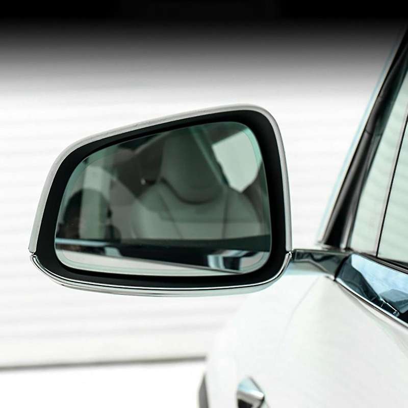 Front Left Right Anti-Fog Rear View Mirror Lens Glass for Model X Rearview Mirror,White Mirror