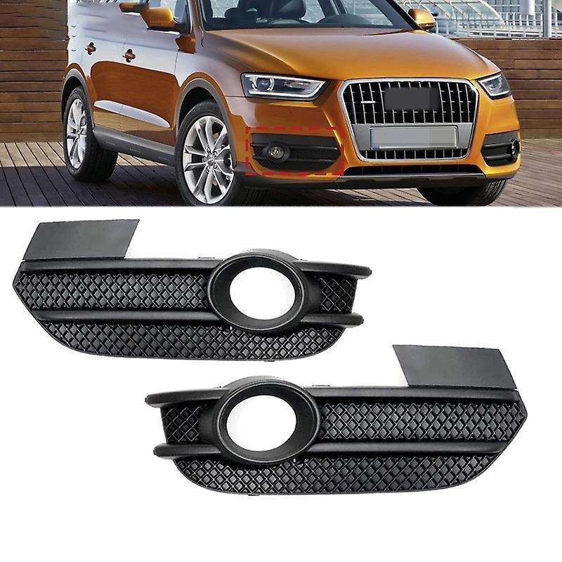 Front Left Right Bumper Fog Light Grille Cover Cap for Q3 2012 2013-2015 EU Version 8U0807681A 8U080