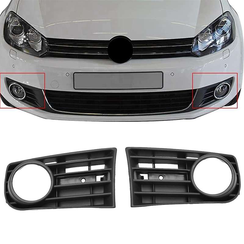 Front Left Right Bumper Fog Light Grille Cover for Golf5 MK5 2005 2006 2007 2008 2009 1K0853665B 1K