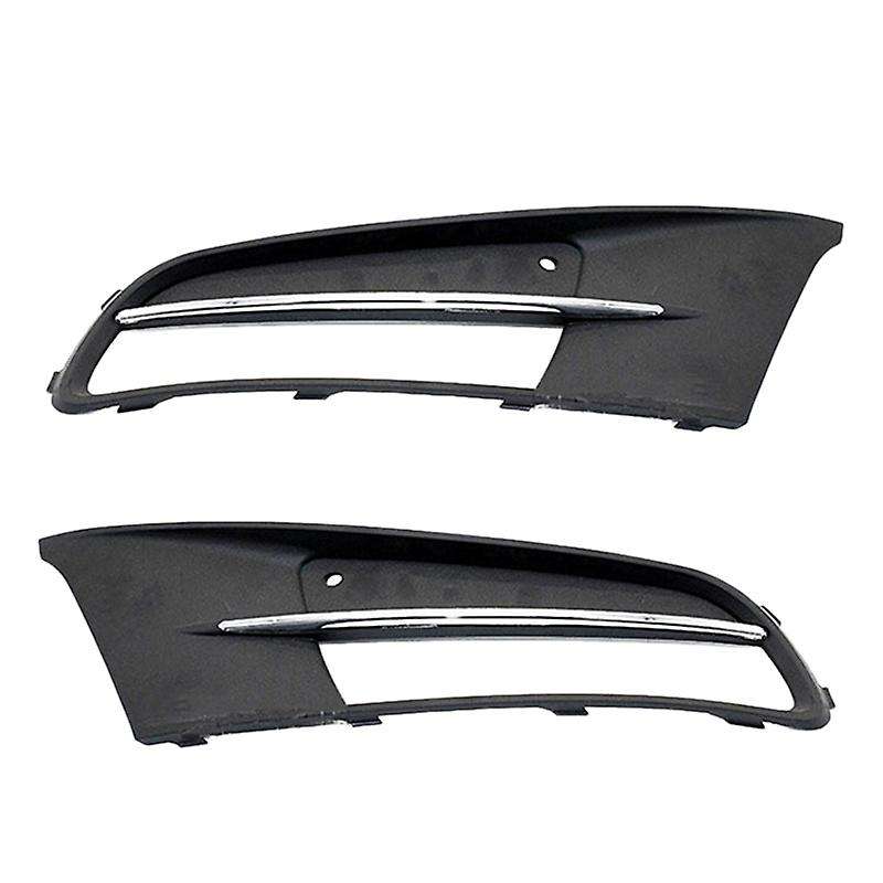 Front Left Right Bumper Fog Light Lamp Cover Chrome Grill for 12-19 7N0853665 7N0853666 7N0 853 665B