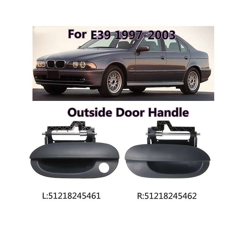 Front Left Right Exterior Door Opener Handle Outside Door Handle for E39 525i 528i 530i 1997-2003 51