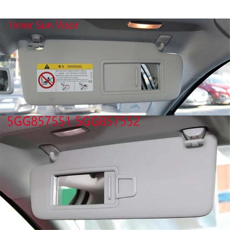 Front Left+right Inner Sun Visor with Mirror for Golf 7 Sportsvan Mk7 B8 Cc 5gg857551/2