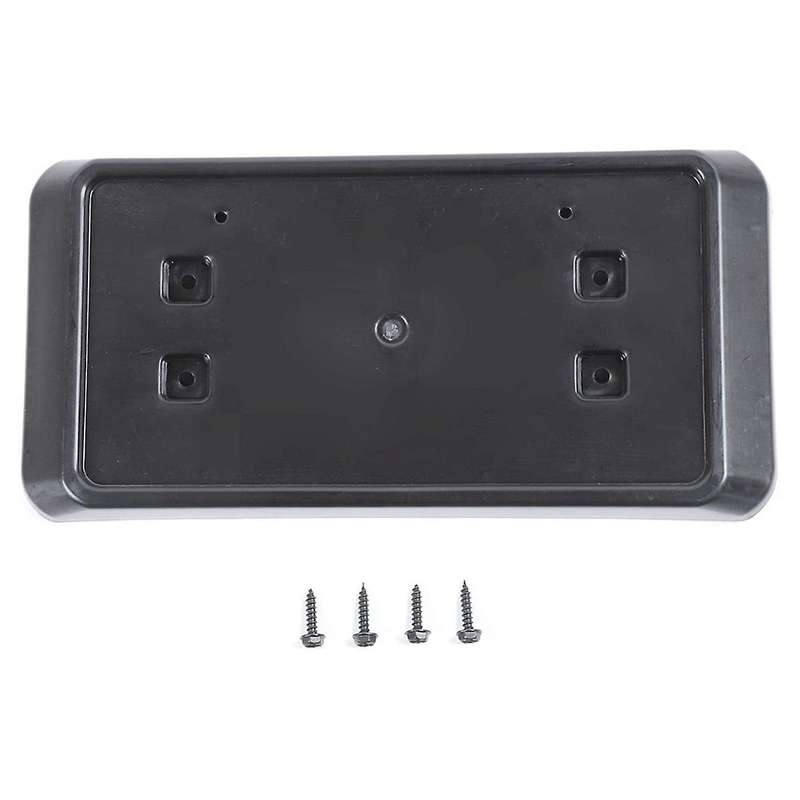Front License Plate Mounting Bracket Holder for 2013 2014 2015 2016 2017 Wrangler JK JKU ABS Black