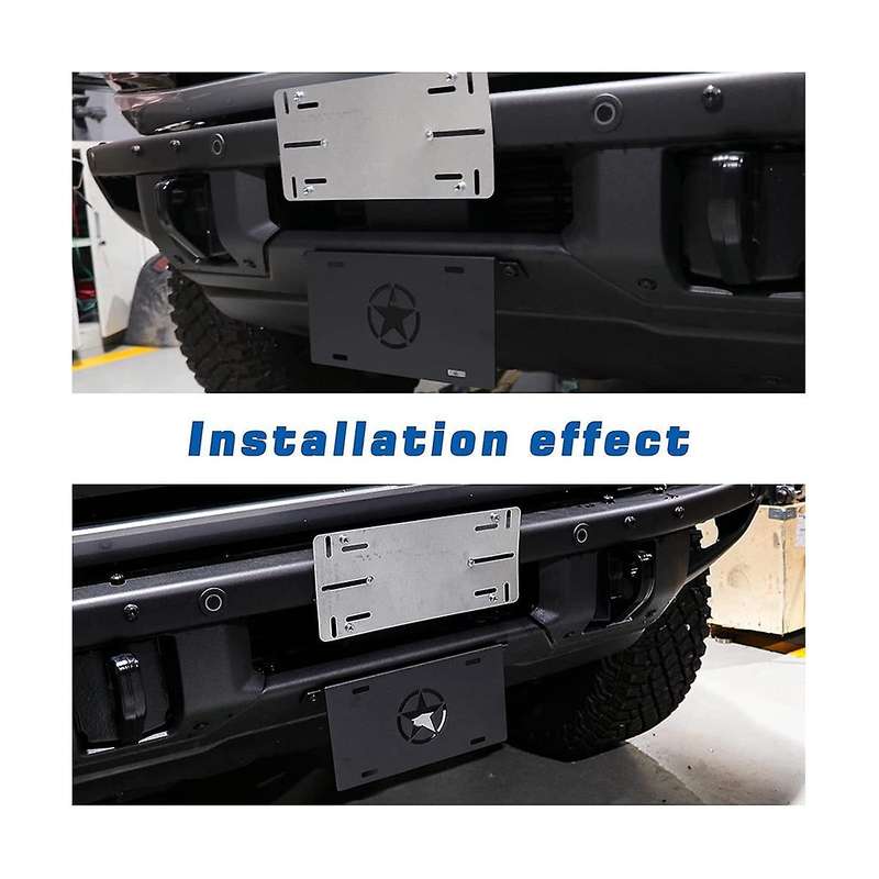 Front License Plate Frame for 2021 2022 2023 Accessories Front License Plate Mounting Bracket Holde