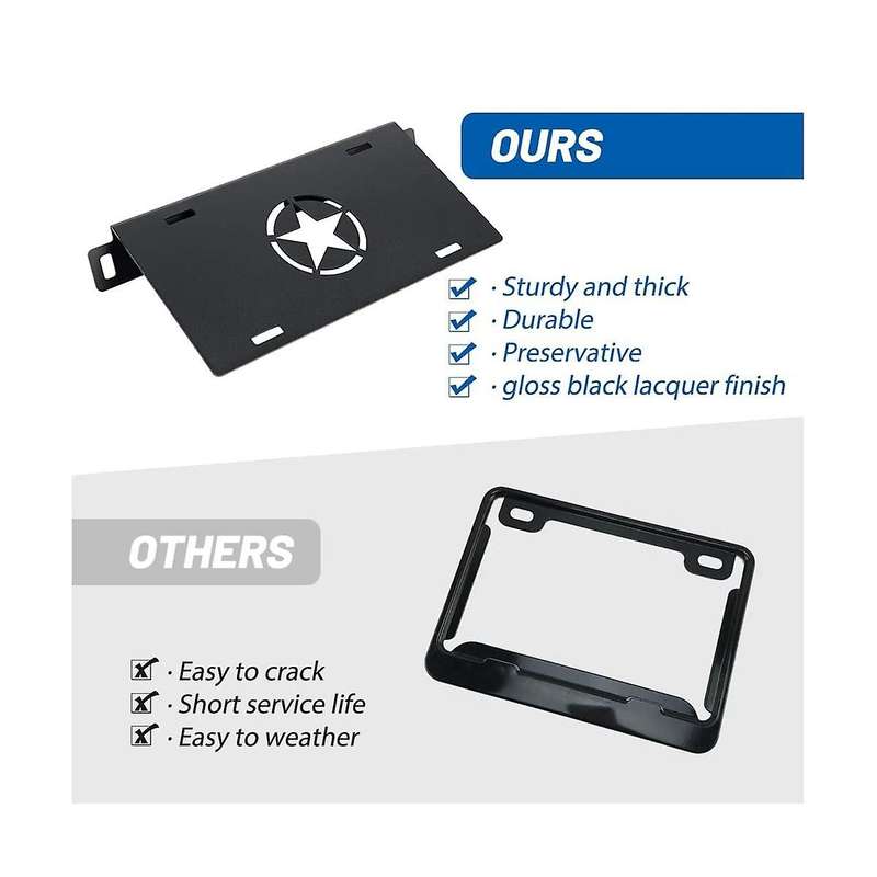 Front License Plate Frame for 2021 2022 2023 Accessories Front License Plate Mounting Bracket Holde