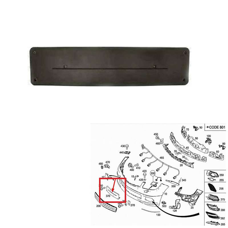 Front License Plate Bracket Support Mount 2048170378 for W204 C180 C200 C280 C300 C320 C350 C220 C2